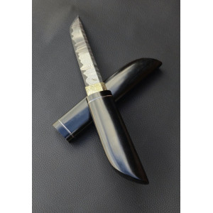 ЧОРНА НЕВИДИМКА авторський ніж ручної роботи, сталь - Ламінат S390™, 66-67 HRC, купити замовити в Україні. Photo 3